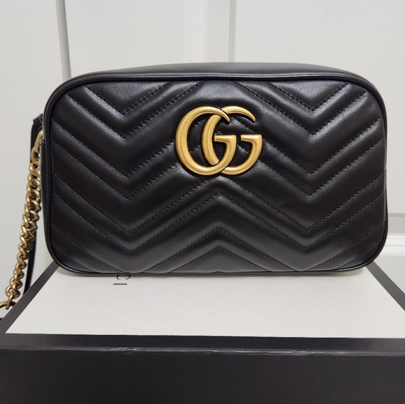 Gucci Handbags - GUCCI Marmont Small Matelassé camera bag